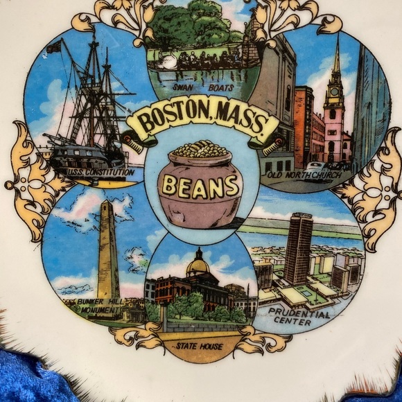 1960’s Vintage souvenir plate from Boston, MA. In perfect condition. 7”. - Picture 2 of 3